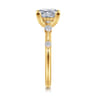 Carinna - 18K Yellow Gold Princess Cut Diamond Engagement Ring - 0.23 ct