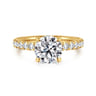 Winslow - 18K Yellow Gold Round Diamond Engagement Ring - 0.35 ct