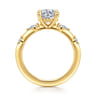 Carinna - 18K Yellow Gold Round Diamond Engagement Ring - 0.23 ct