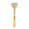 Carinna - 18K Yellow Gold Round Diamond Engagement Ring - 0.23 ct