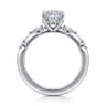 Carinna - Platinum Cushion Cut Diamond Engagement Ring - 0.23 ct