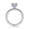 Logan - Platinum Emerald Cut Diamond Engagement Ring - 0.36 ct