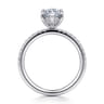 Twain - Platinum Marquise Shape Diamond Engagement Ring - 0.2 ct