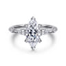 Carinna - Platinum Marquise Shape Diamond Engagement Ring - 0.23 ct