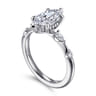 Carinna - Platinum Marquise Shape Diamond Engagement Ring - 0.23 ct