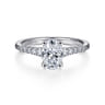 Reed - Platinum Oval Diamond Engagement Ring - 0.25 ct