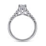 Reed - Platinum Oval Diamond Engagement Ring - 0.25 ct