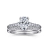 Reed - Platinum Oval Diamond Engagement Ring - 0.25 ct
