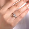Reed - Platinum Oval Diamond Engagement Ring - 0.25 ct