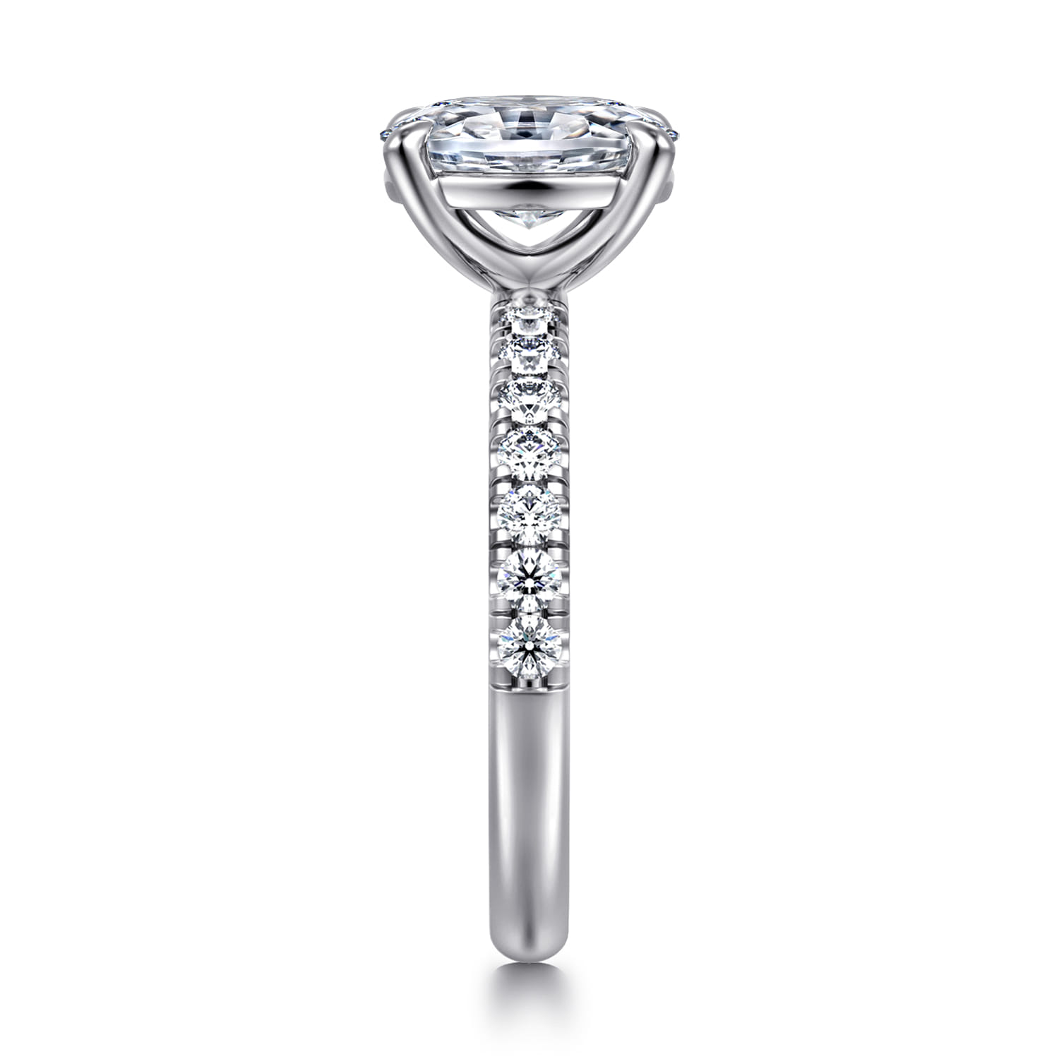 Winslow - Platinum Oval Diamond Engagement Ring - 0.35 ct - Shot 4