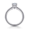 Broderick - Platinum Oval Diamond Engagement Ring - 0.25 ct