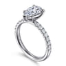 Winslow - Platinum Pear Shape Diamond Engagement Ring - 0.35 ct