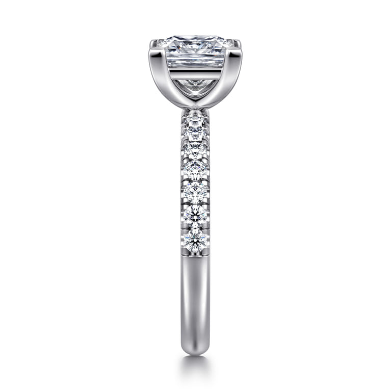 Winslow - Platinum Princess Cut Diamond Engagement Ring - 0.35 ct - Shot 4