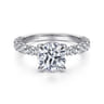 Brosnan - Platinum Round Diamond Engagement Ring - 1.03 ct