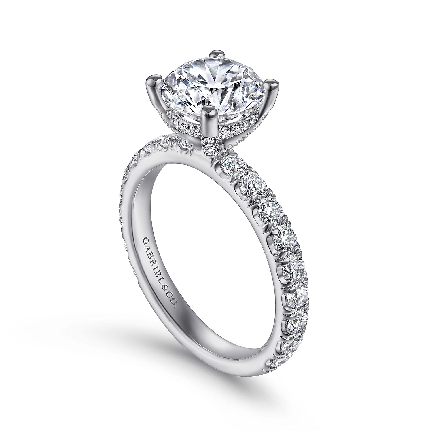 Ulani - Platinum Round Diamond Engagement Ring - 0.96 ct - Shot 3
