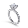 Ulani - Platinum Round Diamond Engagement Ring - 0.96 ct