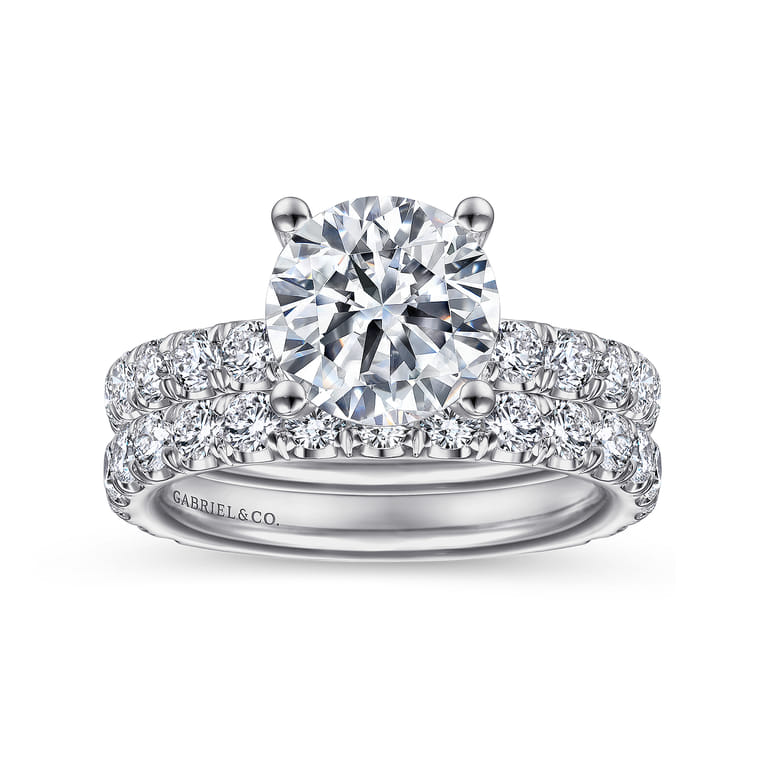 Ulani - Platinum Round Diamond Engagement Ring - 0.96 ct - Shot 4