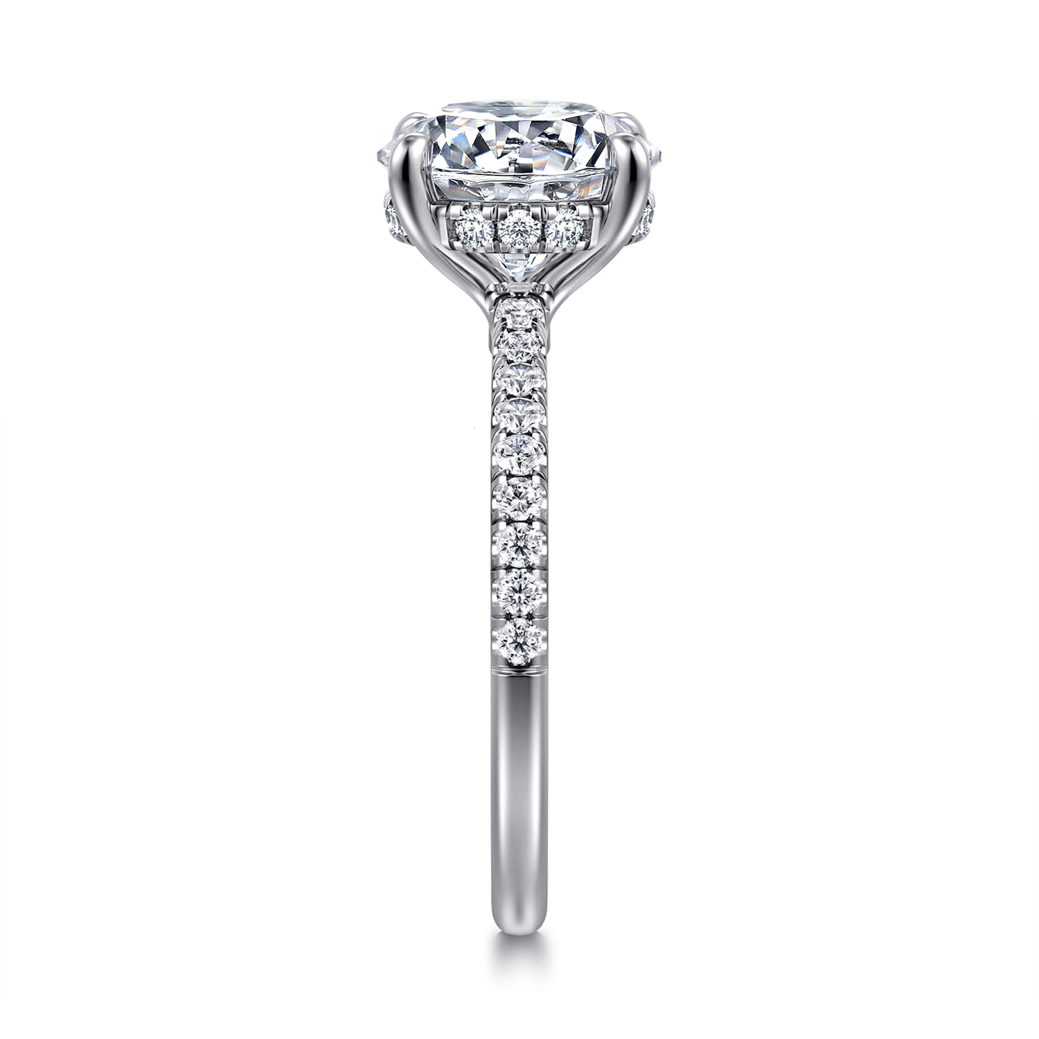Broderick - Platinum Round Diamond Engagement Ring - 0.33 ct - Shot 4