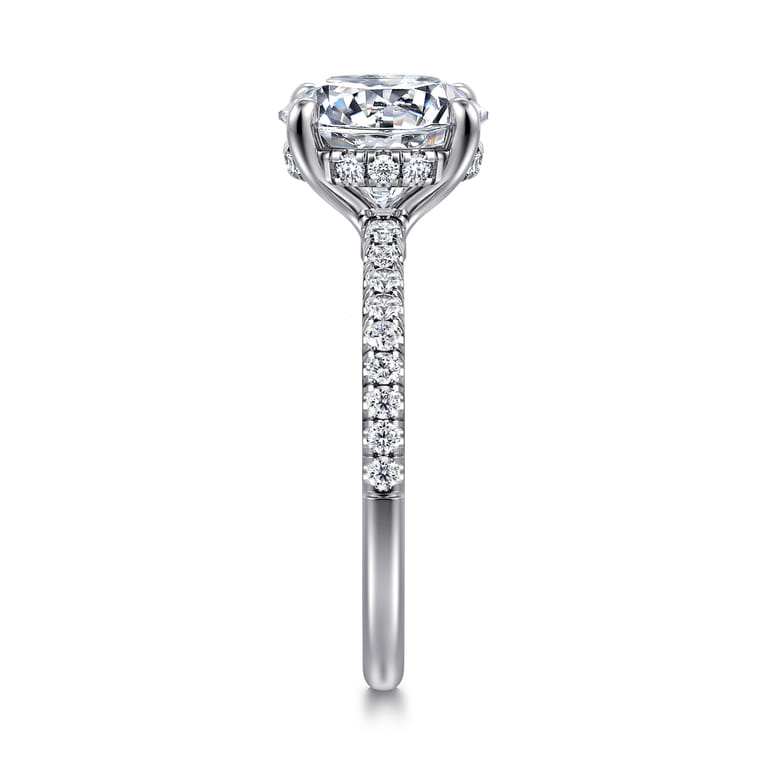 Broderick - Platinum Round Diamond Engagement Ring - 0.33 ct - Shot 4