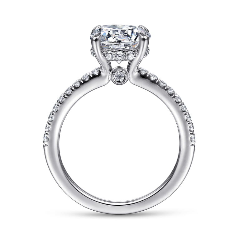 Broderick - Platinum Round Diamond Engagement Ring - 0.31 ct - Shot 2