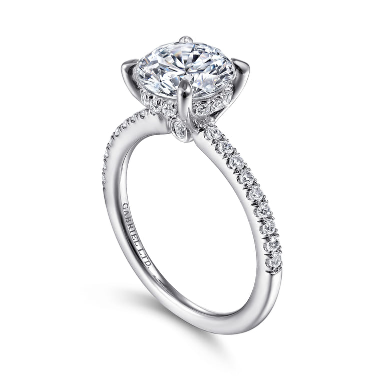 Broderick - Platinum Round Diamond Engagement Ring - 0.31 ct - Shot 3