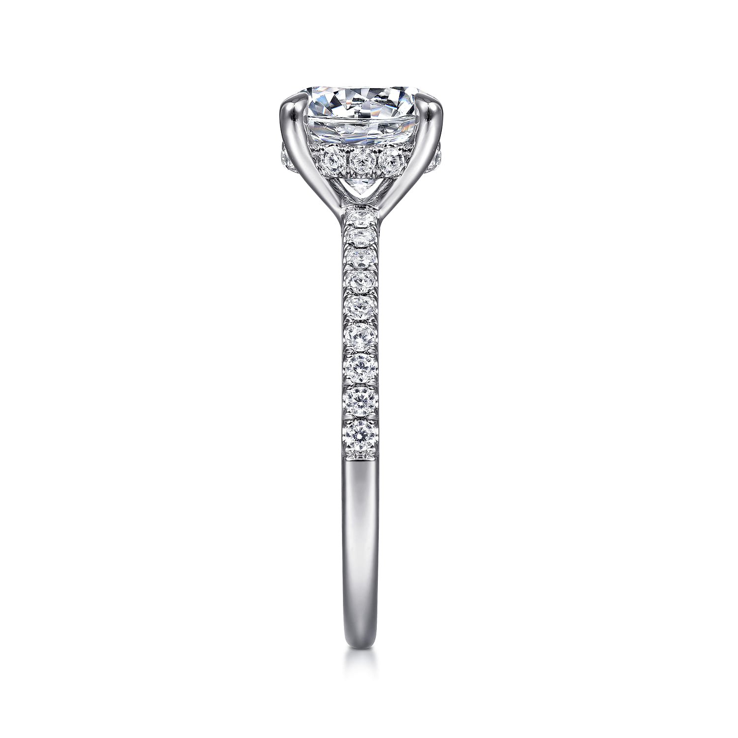 Broderick - Platinum Round Diamond Engagement Ring - 0.31 ct - Shot 5