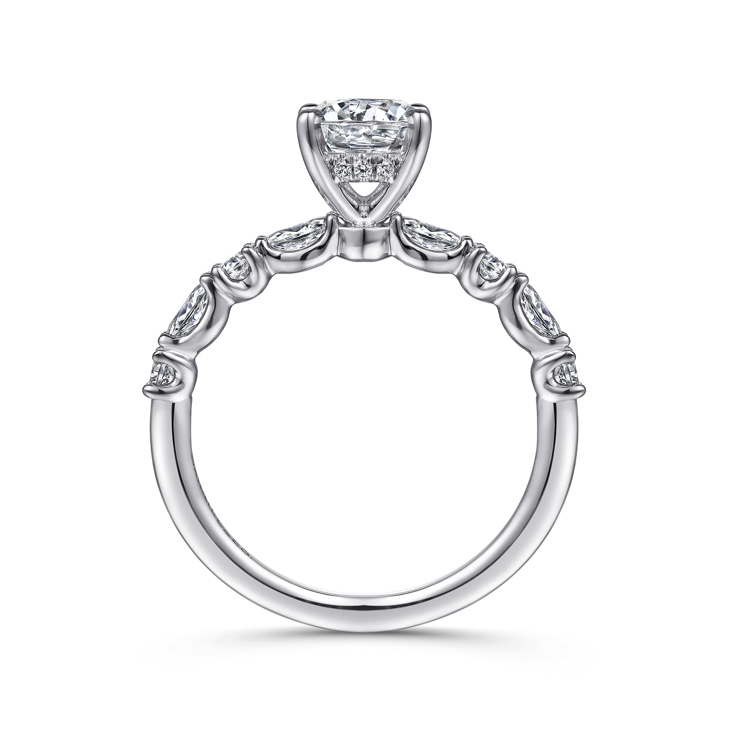 Juliet - Platinum Round Diamond Engagement Ring - 0.46 ct - Shot 2