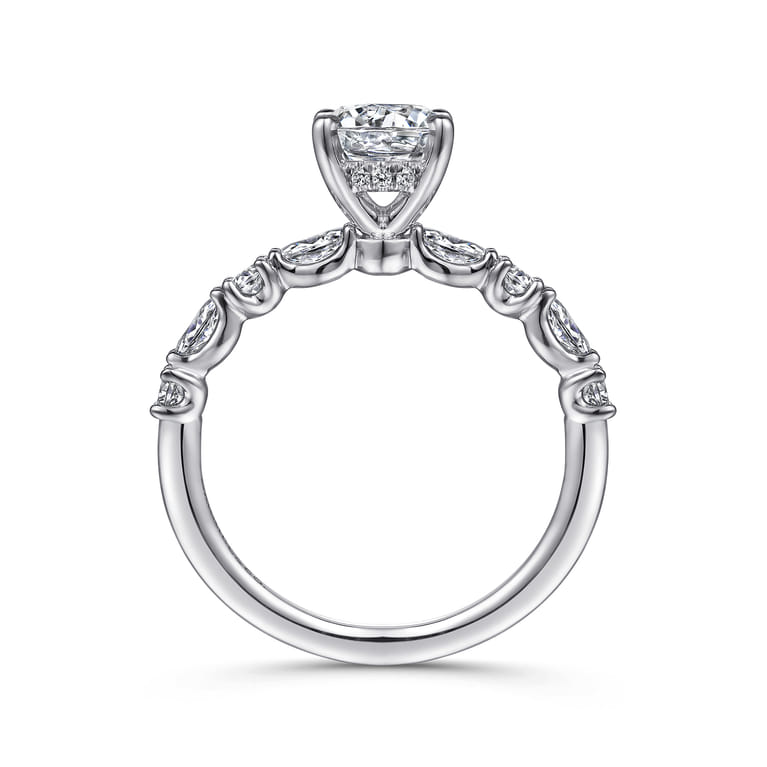 Juliet - Platinum Round Diamond Engagement Ring - 0.46 ct - Shot 2