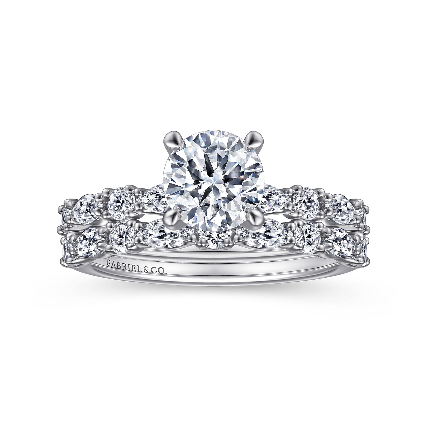 Juliet - Platinum Round Diamond Engagement Ring - 0.46 ct - Shot 4