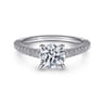 Emberlyn - Platinum Round Diamond Engagement Ring - 0.3 ct