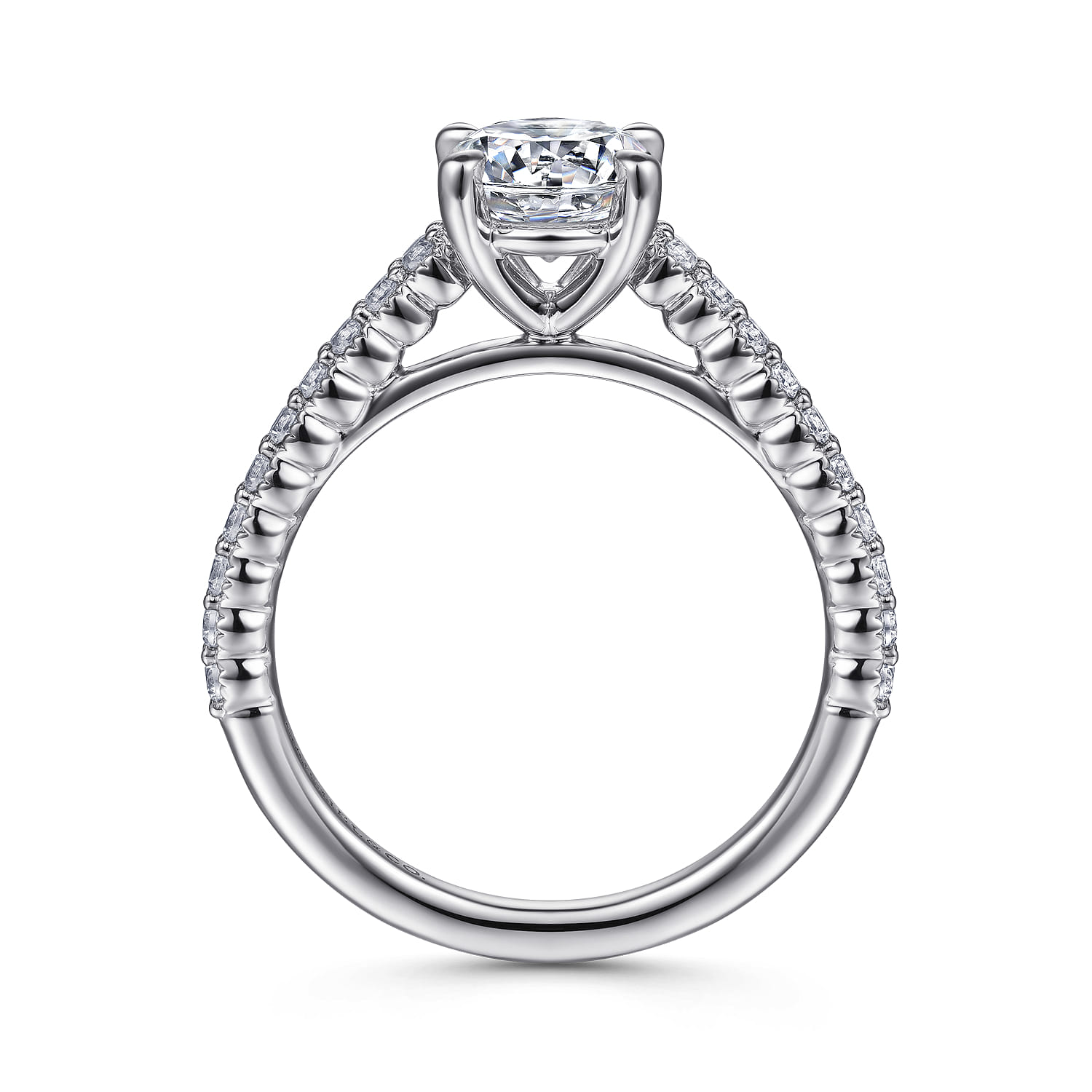 Emberlyn - Platinum Round Diamond Engagement Ring - 0.3 ct - Shot 2