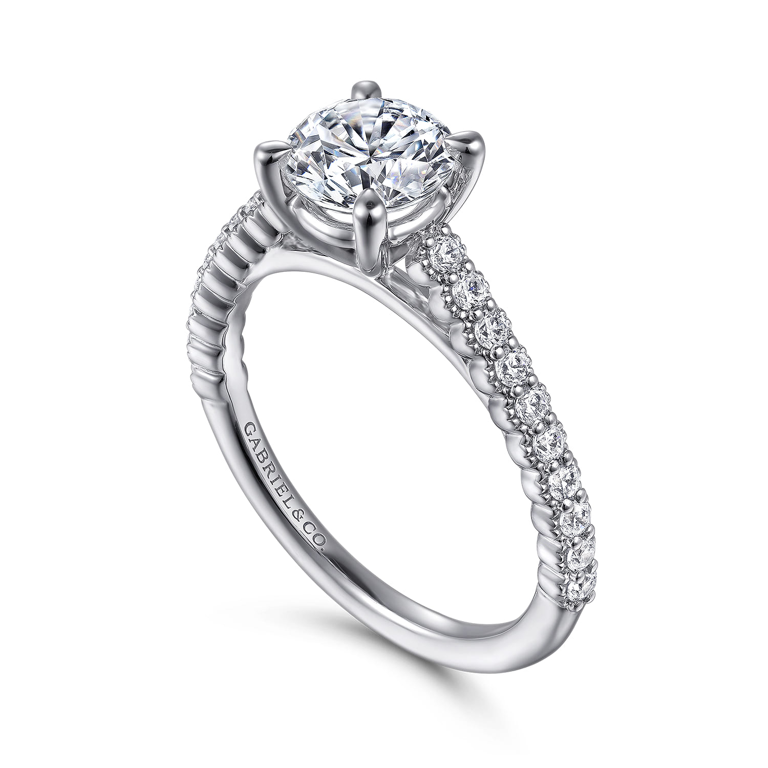 Emberlyn - Platinum Round Diamond Engagement Ring - 0.3 ct - Shot 3