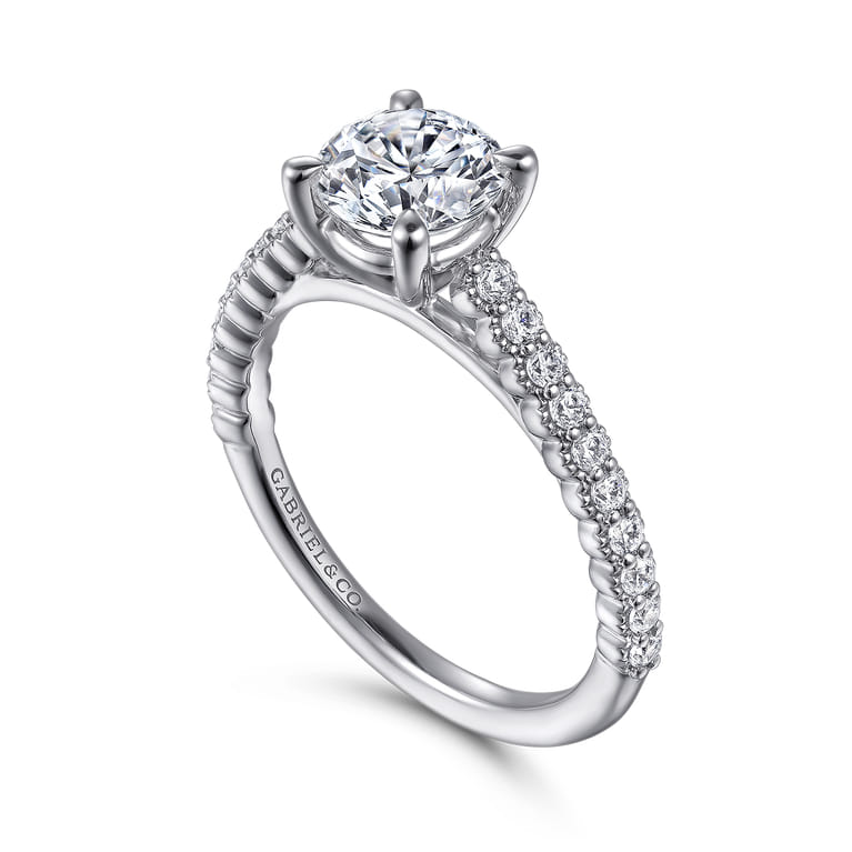 Emberlyn - Platinum Round Diamond Engagement Ring - 0.3 ct - Shot 3