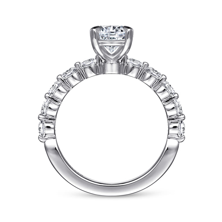 Silvey - Platinum Round Single Prong Diamond Engagement Ring - 0.7 ct - Shot 2