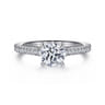 Aline - Platinum Round Diamond Engagement Ring - 0.25 ct