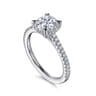 Aline - Platinum Round Diamond Engagement Ring - 0.25 ct