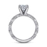 Sadie - Platinum Round Diamond Engagement Ring - 0.12 ct