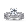 Sadie - Platinum Round Diamond Engagement Ring - 0.12 ct