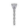 Sadie - Platinum Round Diamond Engagement Ring - 0.12 ct