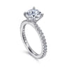 Logan - Platinum Round Diamond Engagement Ring - 0.36 ct