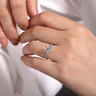 Oyin - Platinum Round Diamond Engagement Ring - 0.16 ct