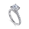 Erica - Platinum Round Diamond Engagement Ring - 0.51 ct