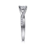 Leigh - 14K White Gold Princess Cut Diamond Engagement Ring - 0.15 ct