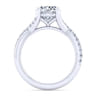 Leigh - 14K White Gold Twisted Round Diamond Engagement Ring - 0.28 ct