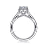 Emiliana - 14K White Gold Split Shank Round Diamond Engagement Ring