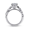 Joie - 14K White Gold Twisted Diamond Engagement Ring