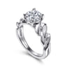 Joie - 14K White Gold Twisted Diamond Engagement Ring