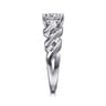 Joie - 14K White Gold Twisted Diamond Engagement Ring