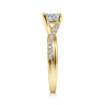 Leigh - 14K Yellow Gold Princess Cut Diamond Engagement Ring - 0.15 ct