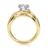 Bailey - 14K White-Yellow Gold Round Diamond Bypass Channel Set Engagement Ring - 0.09 ct